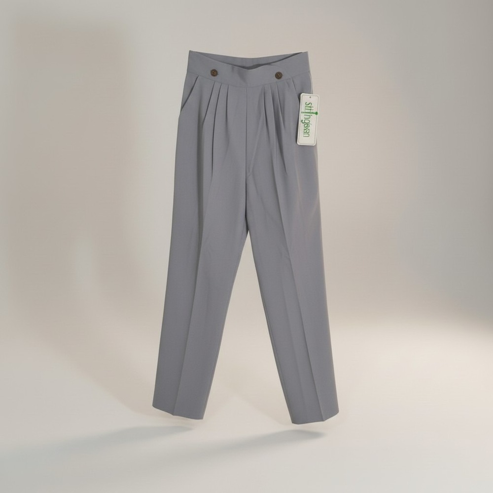 Vintage Stringbean Women's 13/14 (14"X32) Deadstock USA Gray Dress Career Pants